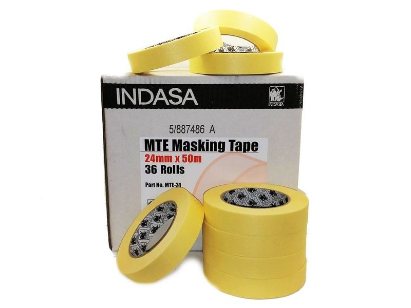 INDASA TAŚMA LAKIERNICZA MASKUJĄCA MTE 18MM x 50M - obrazek 3