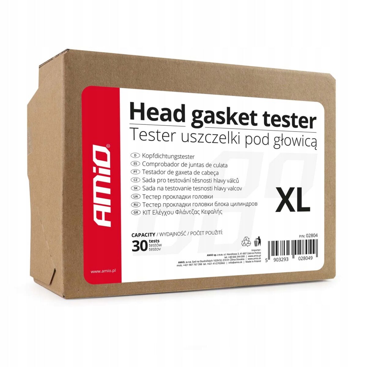 TESTER SZCZELNOŚCI USZCZELKI GŁOWICY CO2 30 TESTÓW