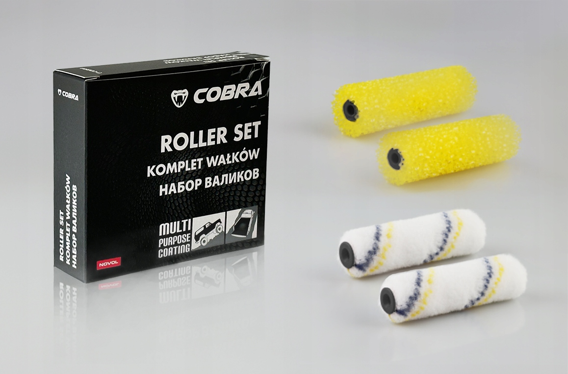 COBRA ROLLER SET KOMPLET WAŁKÓW DO APLIKACJI COBRY NOVOL