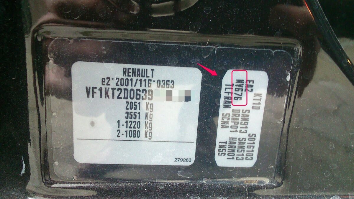 RENAULT/DACIA LAKIER ZAPRAWKOWY / ZAPRAWKA / ZAPRAWKA SAMOCHODOWA - obrazek 2